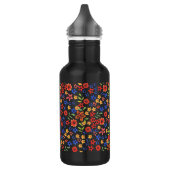 Chic Retro Floral Print Custom Water Flasche Trinkflasche (Links)