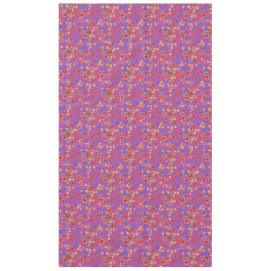 Chic Retro Floral Print on Magenta Tableclout Tischdecke