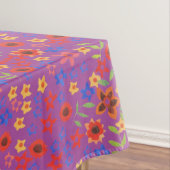 Chic Retro Floral Print on Magenta Tableclout Tischdecke (Beispiel)