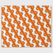 Chic Retro Funky Abstrakt Waves Art Muster Geschenkpapier (Flach)