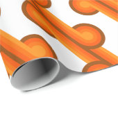 Chic Retro Funky Abstrakt Waves Art Muster Geschenkpapier (Rolleneckpunkt)