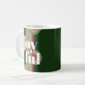 Chic Retro Funky Abstrakt Waves Art Muster Kaffeetasse (Vorderseite Links)