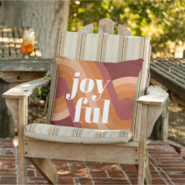 Chic Retro Funky Abstrakt Waves Art Muster Kissen