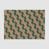 Chic Retro Funky Abstrakt Waves Art Muster Seidenpapier (Vorderseite)