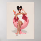 Chic Retro Glam Vibes Poster (Vorne)