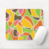 Chic-Retro Mod-Kunst-buntes Sommer-Muster Mousepad (Mit Mouse)