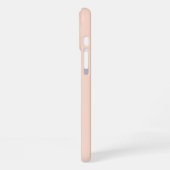 Chic Retro Monogram Script Roush Pink Niedlich Tre iPhone Hülle (Linke Seite)