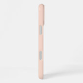 Chic Retro Monogram Script Roush Pink Niedlich Tre iPhone Hülle (Rechte Seite)