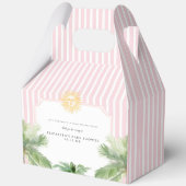 Chic Retro Palm Springs Baby Dusche Geschenkschachtel (Vorderseite)