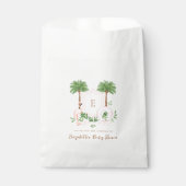 Chic Retro Palm Springs Baby Dusche Geschenktütchen (Vorderseite)