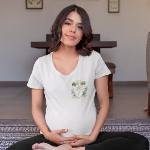 Chic Retro Palm Springs Babyparty   werdende Mutte T-Shirt