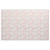 Chic Retro rosa, weißes Blumenmuster Stoff (Yard (91,4 cm))
