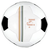 Chic Retro Streifen Monogramm Fußball (Gedreht)