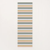 Chic Retro Stripes Monogramm Yogamatte (Rückseite)