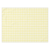 Chic Retro Sunny Yellow Gingham Pattern Spring  Tischdecke (Vorderseite (Horizontal))