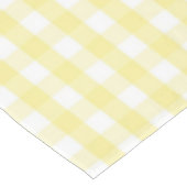 Chic Retro Sunny Yellow Gingham Pattern Spring  Tischdecke (Schrägansicht)