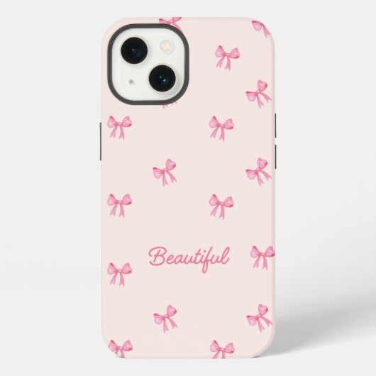 Chic Ribbon ästhetischer Fall iPhone Hülle (Rückseite)