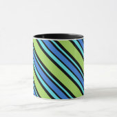 Chic Ringer Tasse, Blue Moons Liegestuhl Streifen Tasse (Zentrum)