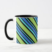 Chic Ringer Tasse, Blue Moons Liegestuhl Streifen Tasse (Links)