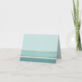 Chic Robins Egg Blue Wedding Danke Note Card