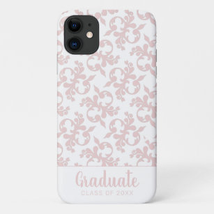 Chic Rokoko Blush Pink Ornament Graduate  Case-Mate iPhone Hülle