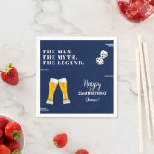 Chic Rolling Dices Pints 22. Geburtstag Serviette (Beispiel)