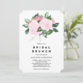 Chic Romance | Brautparty Brunch Einladung (Stehend Vorderseite)