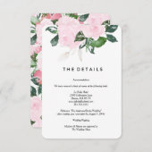 Chic Romance | Details-Karte Begleitkarte (Vorne/Hinten)