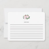 Chic Romance | Rezept Card (Rückseite)