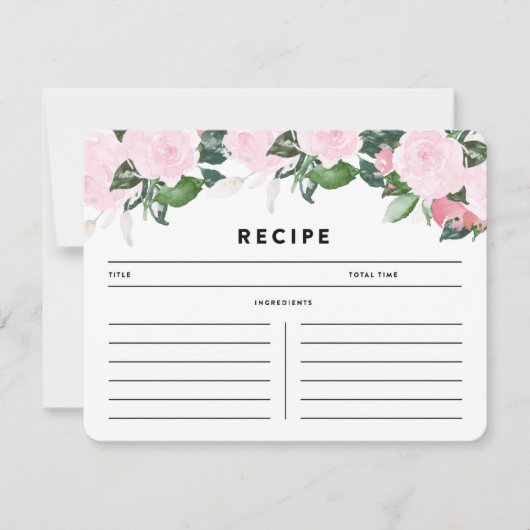 Chic Romance | Rezept Card (Vorderseite)