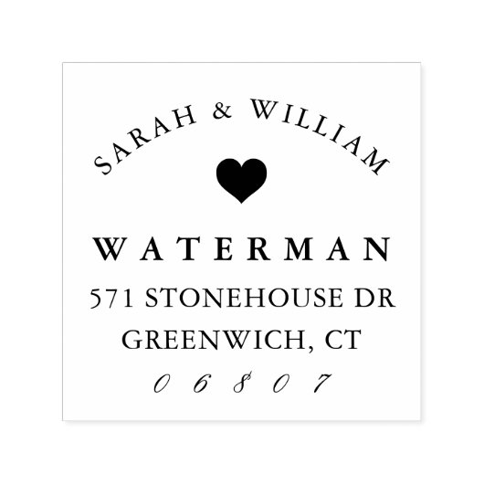 Chic Romance | RÜCKSENDEADRESSE Permastempel (Design)