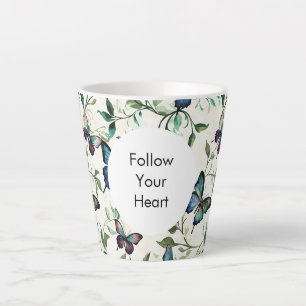 Chic Romantic Blue Butterfells Milchtasse