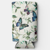 Chic Romantic Blue Butterflies Brautparty Selters Dosenkühler (Vorderseite)