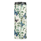 Chic Romantic Blue Butterflies Brautparty Thermosbecher (Rückseite)