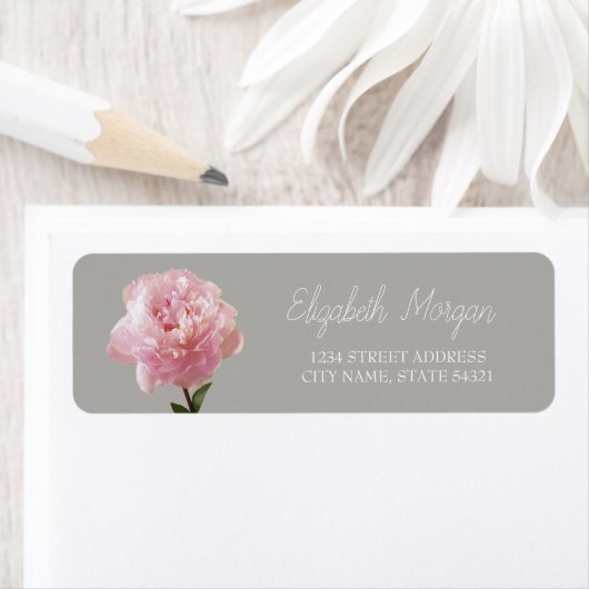 Chic Romantic Carnation Address Label (Insitu)