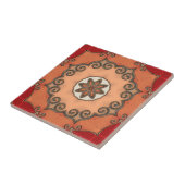 Chic Romantic Floral Geometric Design Tile Fliese (Seite)