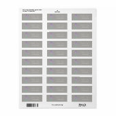 Chic Romantic Lavander Address Label (Vorne)
