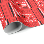 Chic Romantic Monogram Premium Valentinstag Geschenkpapier (Rolleneckpunkt)