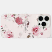 Chic Romantic Pink Floral Case-Mate iPhone Hülle (Rückseite (Horizontal))