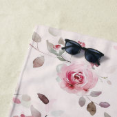 Chic Romantic Pink Floral Strandtuch (Beispiel)