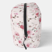 Chic Romantic Pink Floral Waschbeutel (Rechts)