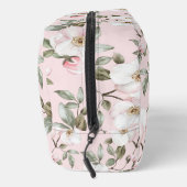 Chic Romantic Pink White Floral Waschbeutel (Rechts)