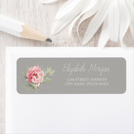 Chic Romantic Rose Address Label (Insitu)