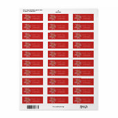 Chic Romantic White Daisy Address Label (Vorne)