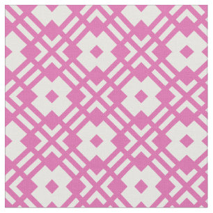 Chic rosa abstraktes geometrisches Muster Stoff