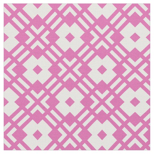 Chic rosa abstraktes geometrisches Muster Stoff (Nahaufnahme)