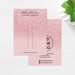 Chic rosa Glitzer Schmuckschmuck Haarspange Displa