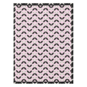 Chic rosa, graue und weiße Blütenblätter Tischdecke