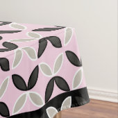 Chic rosa, graue und weiße Blütenblätter Tischdecke (Beispiel)