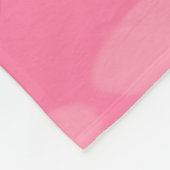 Chic rosa Herzöge Fleecedecke (Ecke)